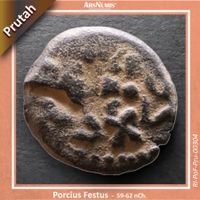Römische Münze / Provinz Judäa - Prokurator Porcius Festus