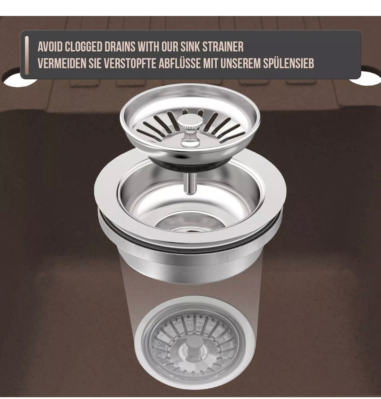 Lavabi & lavandini: + Granitspüle + Siphon Einbauspülle Komplet set – Nuovo e nell'imballaggio originale da Amriswil venduto da JaJa-Express 2