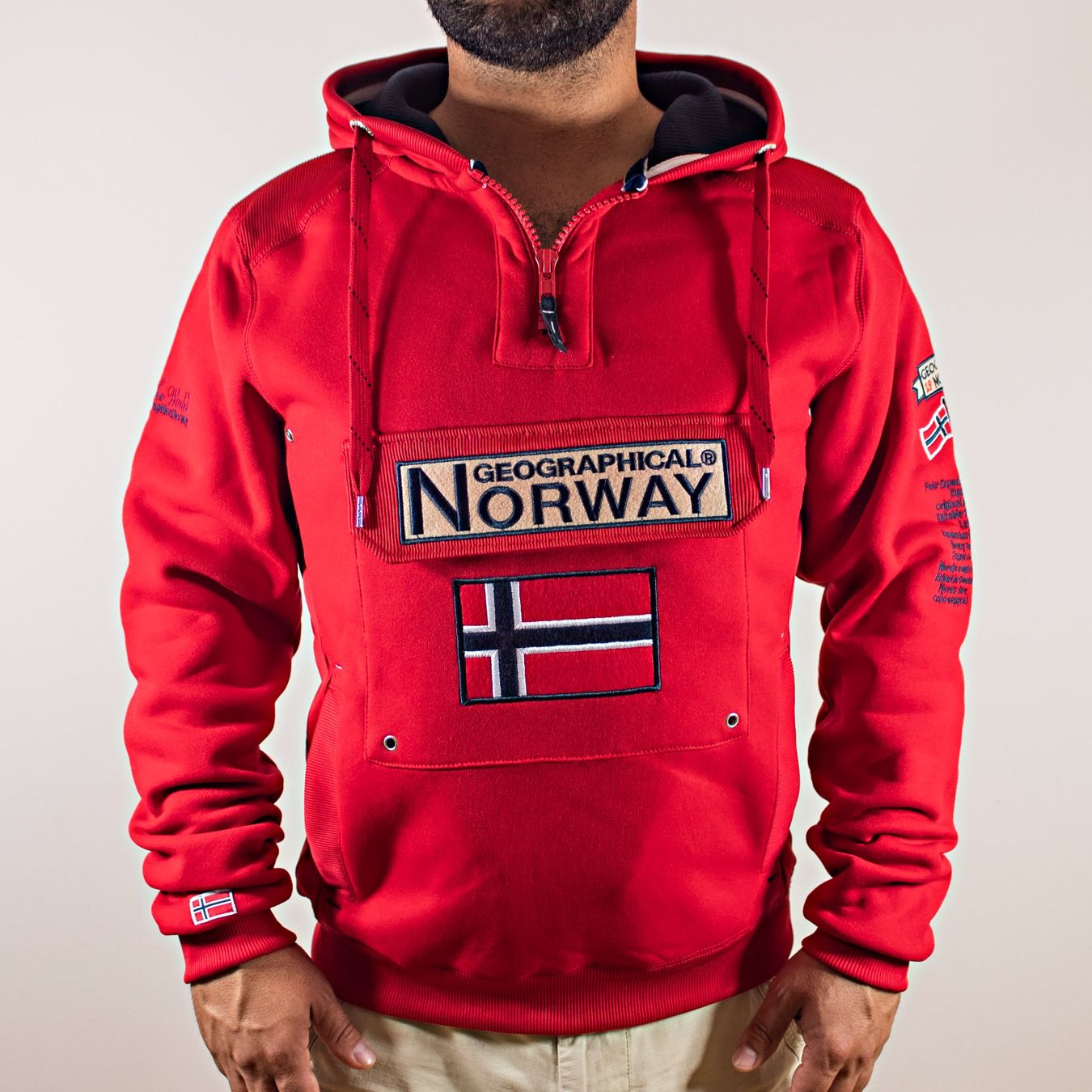 Pulls & Sweat-shirts: SALE - Size S rot GEOGRAPHICAL NORWAY Kapuzenpullover – Neuf avec emballage d'origine à Zürich par cormega