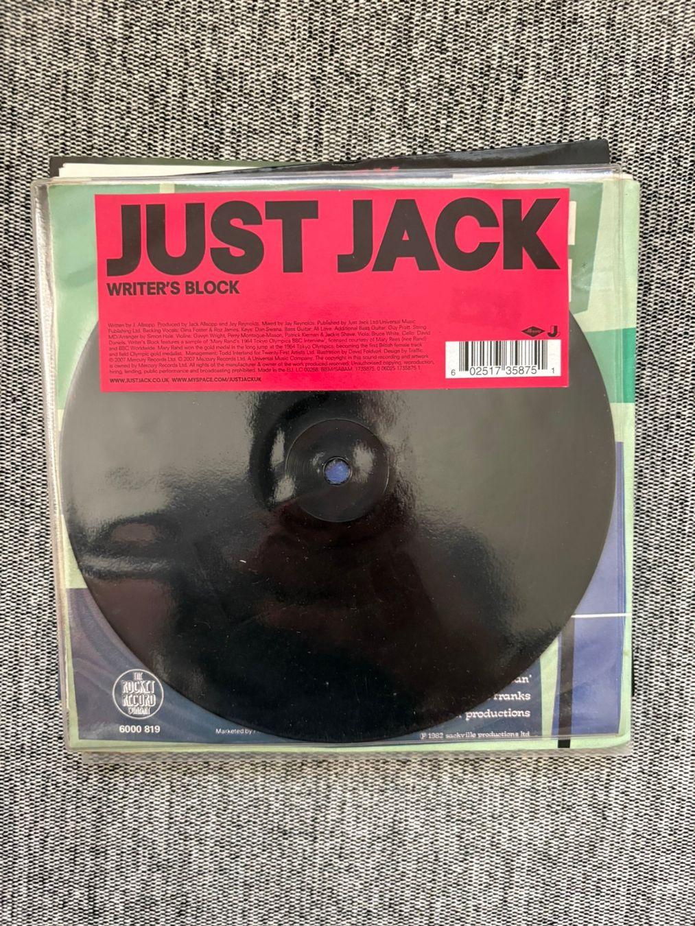 Schallplatten: Just Jack - Writers Block – Gebraucht aus Zofingen von Bigron
