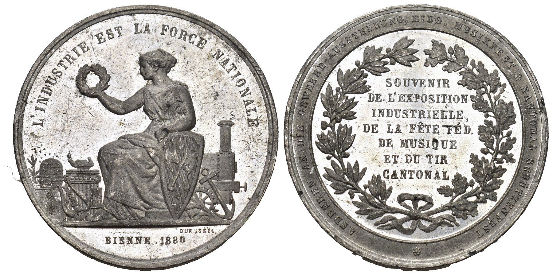 Medaillen: Bile 1880 – Gebraucht aus Bern von numismatictops