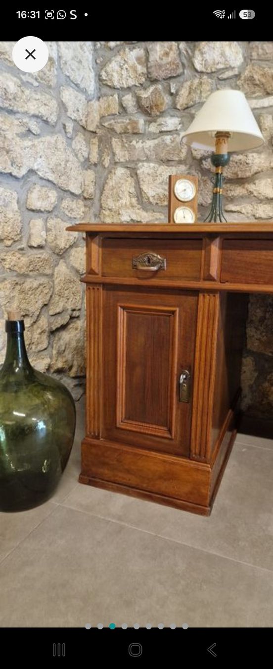Scrivanie: Antiker massiver Schreibtisch Biedermeier – Usato da Füllinsdorf venduto da Pearl1 1