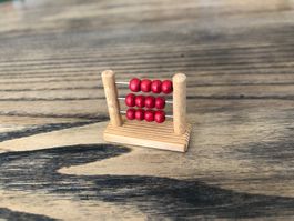 Vintage Mini Abacus für Puppenhaus