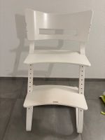 Weisser Leander Hochstuhl mit Sicherheitsbügel