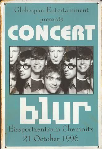 Insegne: Rusty Blechschild-BLUR CONCERT 1996 – Nuovo e nell'imballaggio originale da Rupperswil venduto da big-one-sale