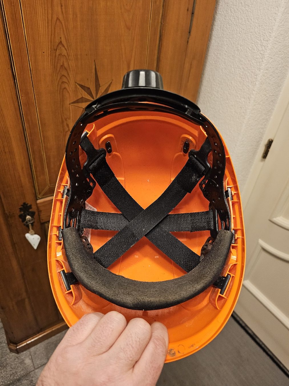 Gesichts- und Gehörschutz: Montana Bauhelm / Helm, Orange, neuwertig – Gebraucht aus Obergerlafingen von Deluxepoint 2