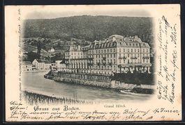 Baden, Grand Hotel, vom Wasser gesehen