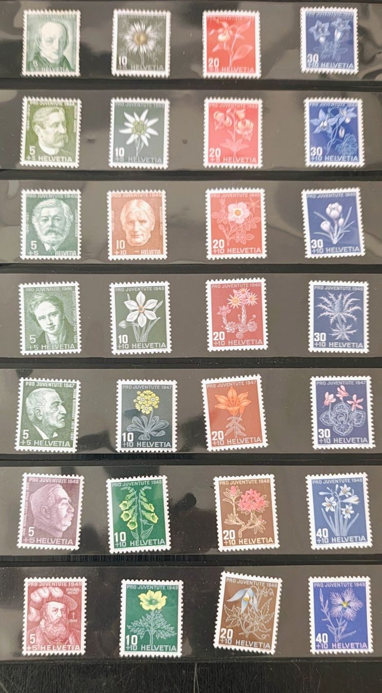 Alle Briefmarken: 1931 - 49 PJ Pro Juventute postfrisch ** – Neu (gemäss Beschreibung) aus Courgevaux von nih789 2