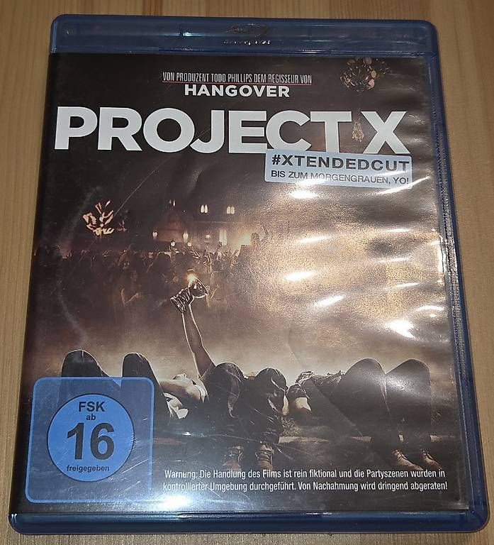 Alle DVDs: Project X  Extended Cut (2012) (Blu-ray) – Gebraucht aus Lenzburg von Djroc