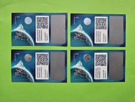 2021 Krypto Schweiz Stamps 1.0, postfrisch**, ID1-4