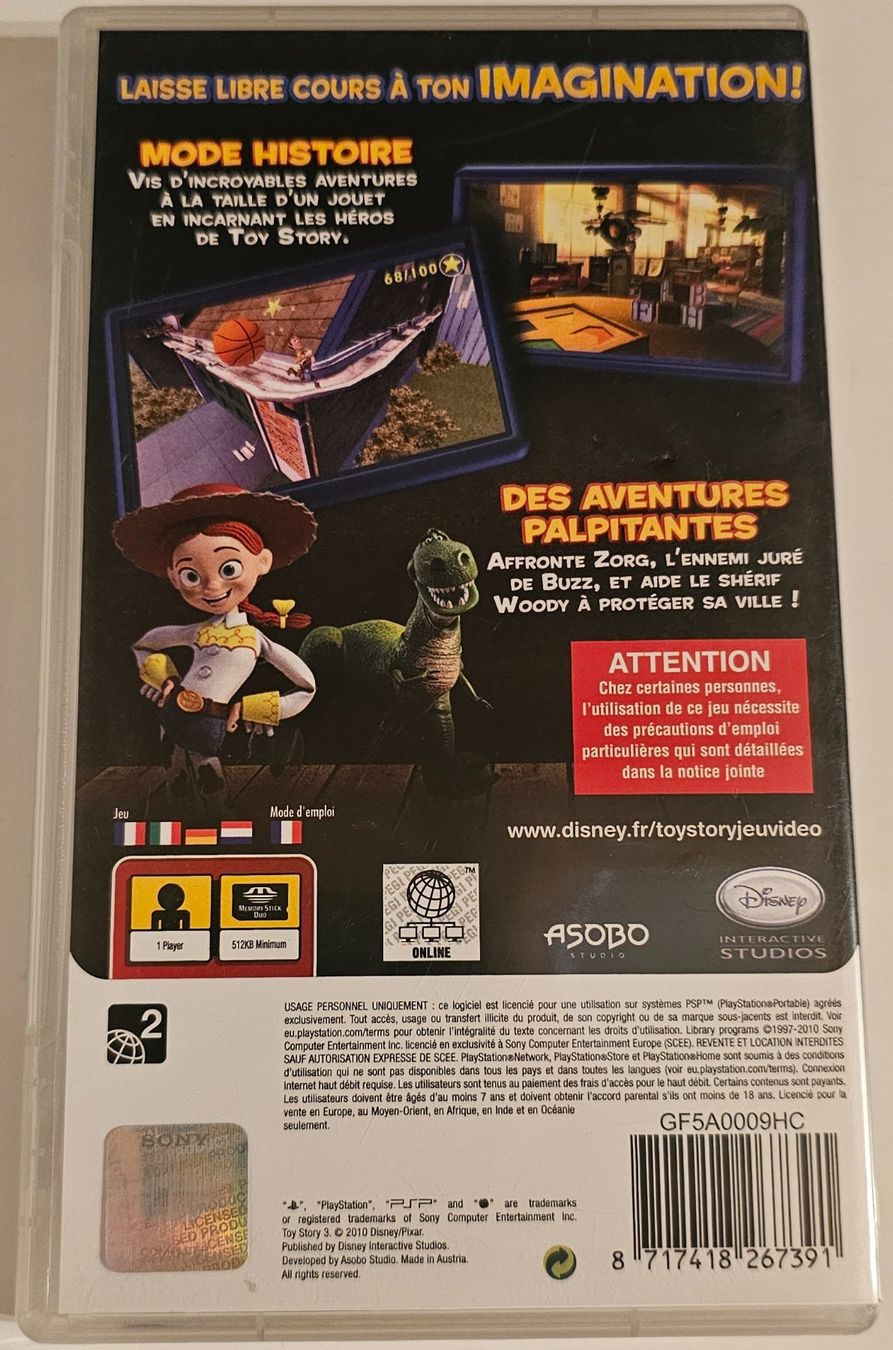 Sony Giochi: PSP Spiel - Toy Story 3 – Usato da La Garde venduto da The_Hammer76 1