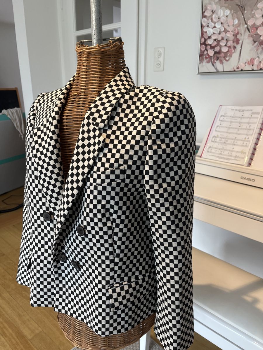 Giacche: Schicker Blazer, Schachbrettmuster, S – Usato da Solothurn venduto da Bobesch08 2