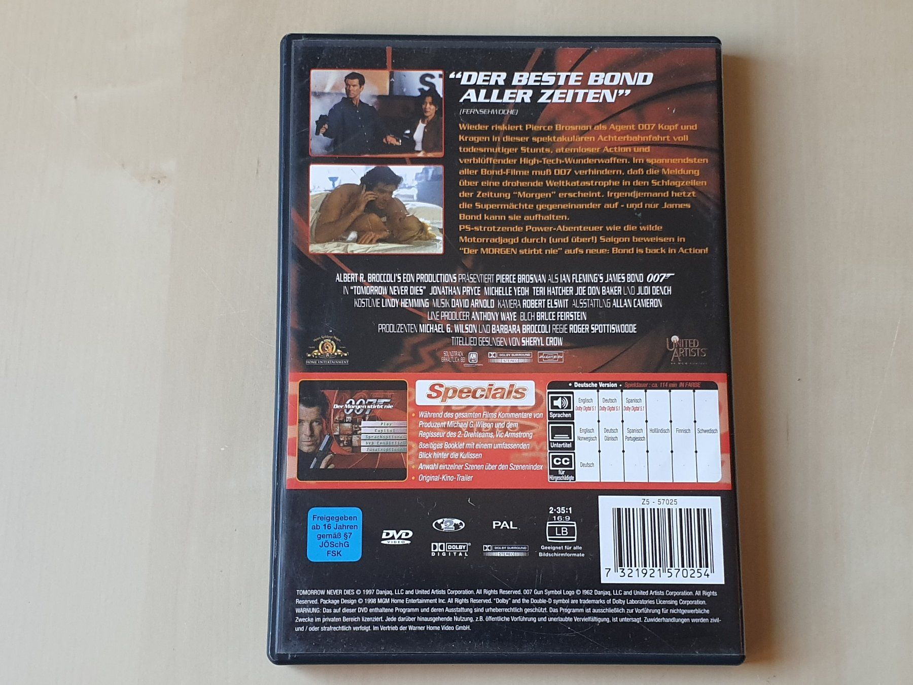 Alle DVDs: 007 der Morgen stirbt nie – Gebraucht aus Stansstad von collectorsshop 1