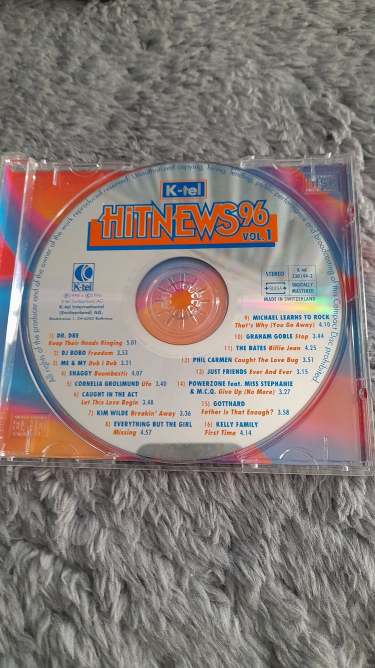 CD: HITNEWS 96  VOL 1    COMPILATION  CD – Usato da Wetzikon ZH venduto da Ramones01 2