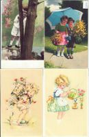 4 AK - Kleine Mädchen - petites filles