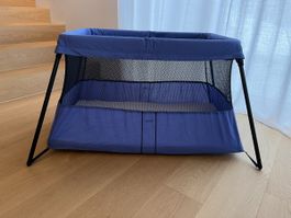 BabyBjörn Travel Cot Light Blue - Portable & Lightweight!