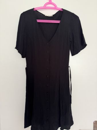 Schwarzes Sommerkleid (Mango), Grösse S