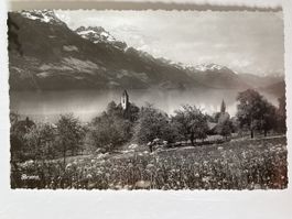 Vintage Ansichtskarte Brienz Schweiz,  gelaufen ca. von 1940