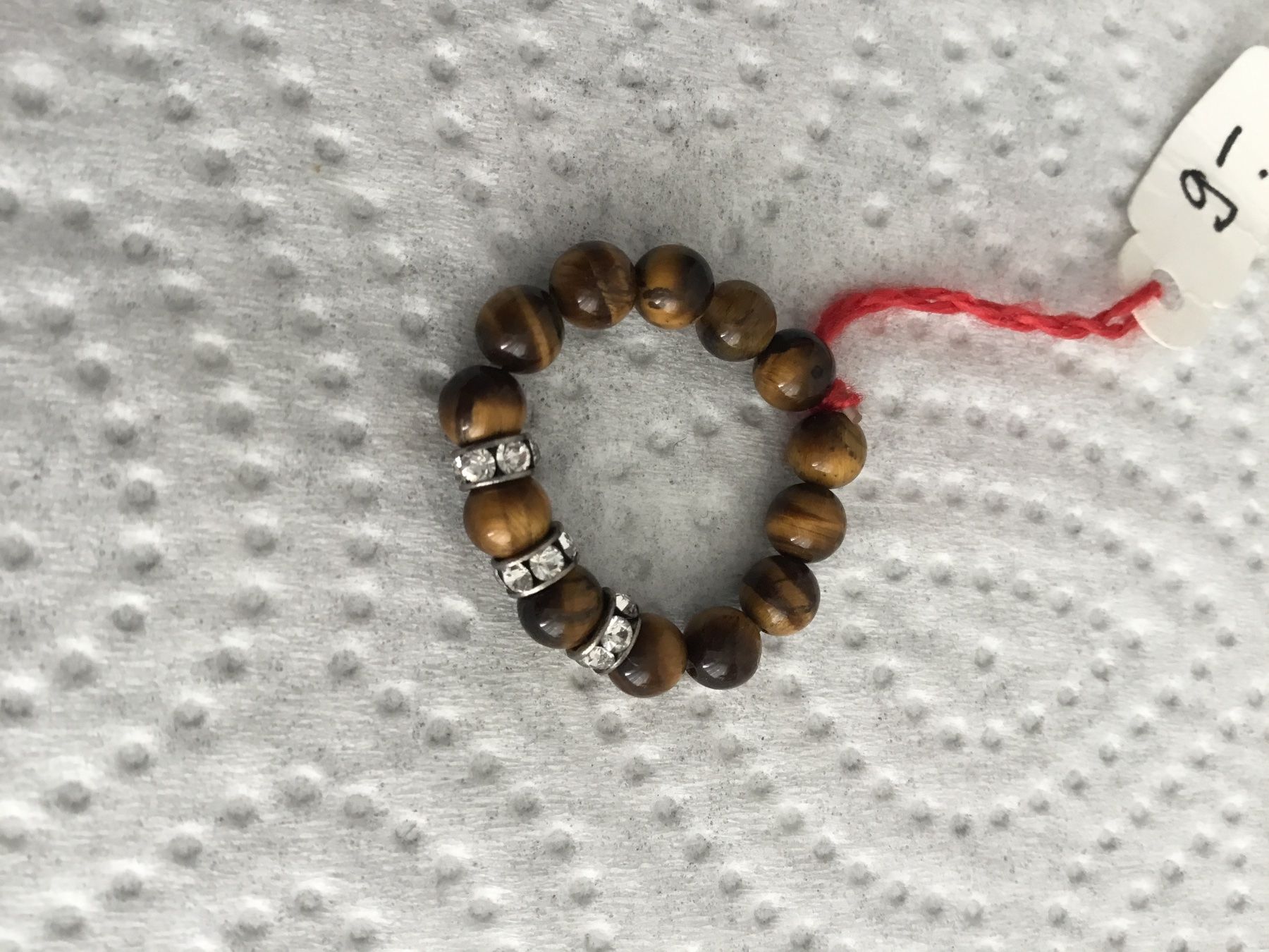 Anelli: Fingerring Tigerauge elastisch – Nuovo e nell'imballaggio originale da Doppleschwand venduto da lapis106 1