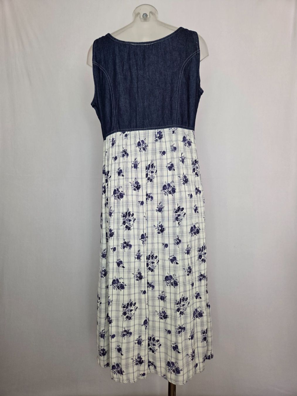Robes: Vintage DeVille Kleid 44 Denim Blumen – D'occasion à Bern par -Aniko- 2