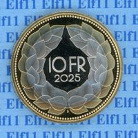 CHF__10.00 2025 stgl aus Münzsatz *nigelnagelneu! 10 Franken