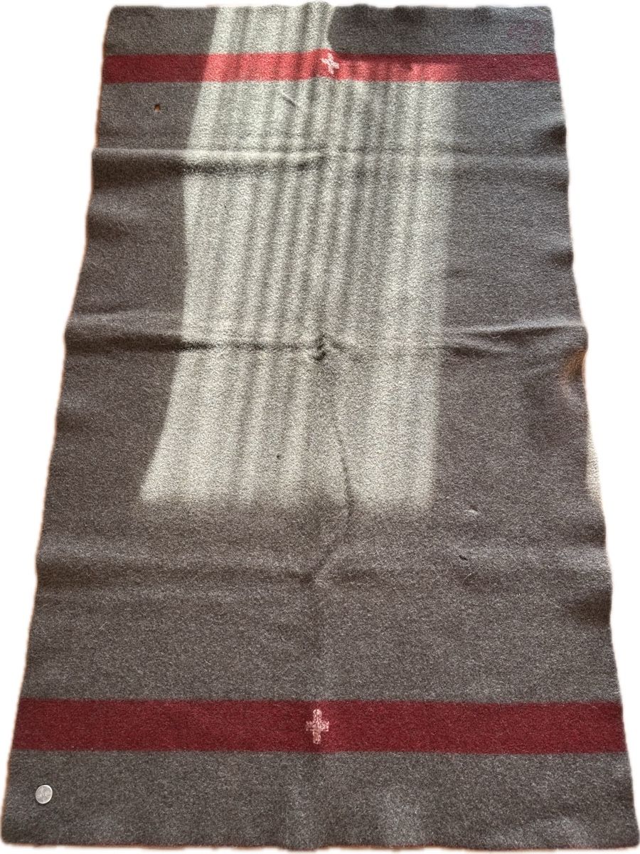 Schweizer Armee Coperte: Schweizer Armeedecke Wolldecke ca. 100 cm x 174 cm – Usato da St. Gallen venduto da mai_2lcj 1