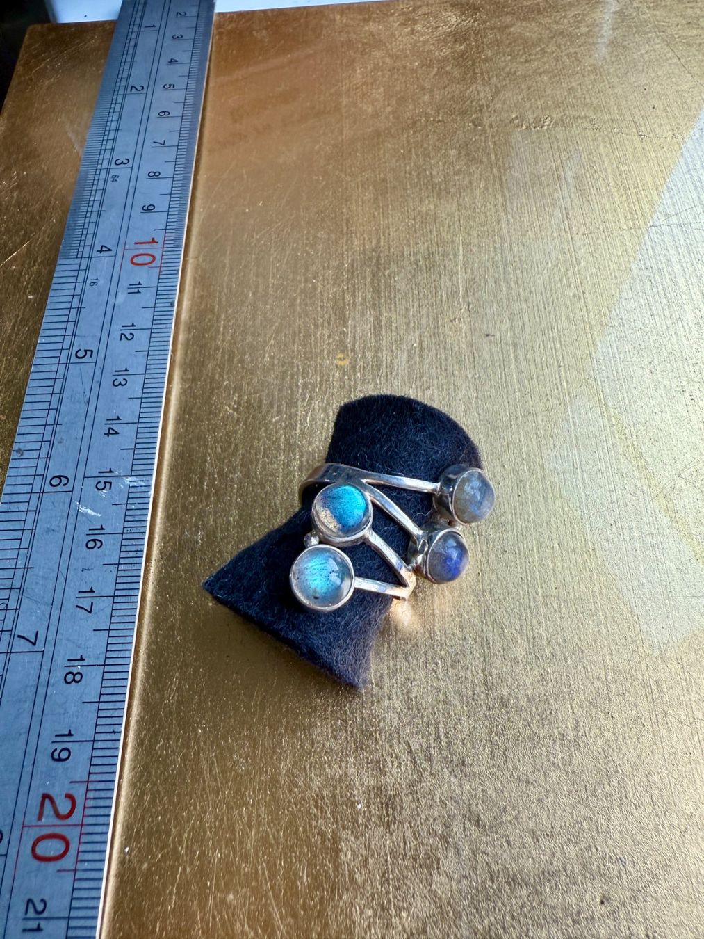 Anelli: Superschöner 925 Silber Ring mit Labradorit Steinen, – Nuovo (secondo la descrizione) da Maienfeld venduto da Cmicky 5