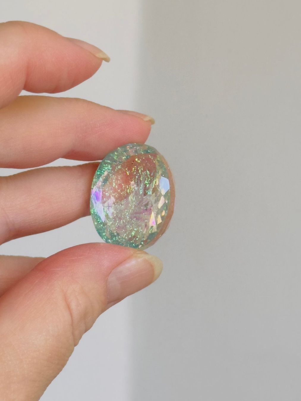 Edelsteine: Certified 58.05 Ct Lab. monarch fire opal doublet oval – Neu und originalverpackt aus Genève von AWWA 9