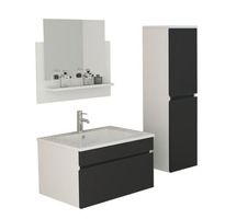 Badset lavabo Badmöbel GASTEIN schwarz