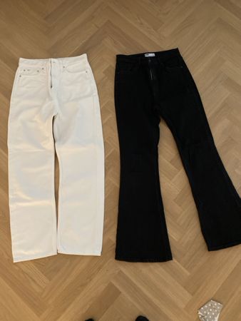2 Jeans ?black and white, CK and Bershka