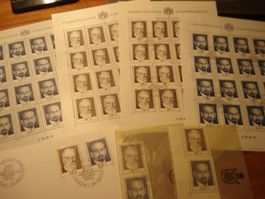 Liechtenstein, Bogensatz Pioniere Philatelie 1969 **+ET-o, +
