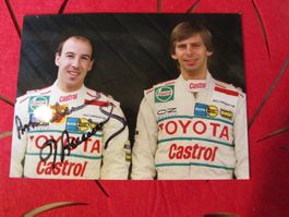 DIDIER AURIOL TOYOTA RALLY PILOT AUTOGRAMMKARTE ANTIK RAR