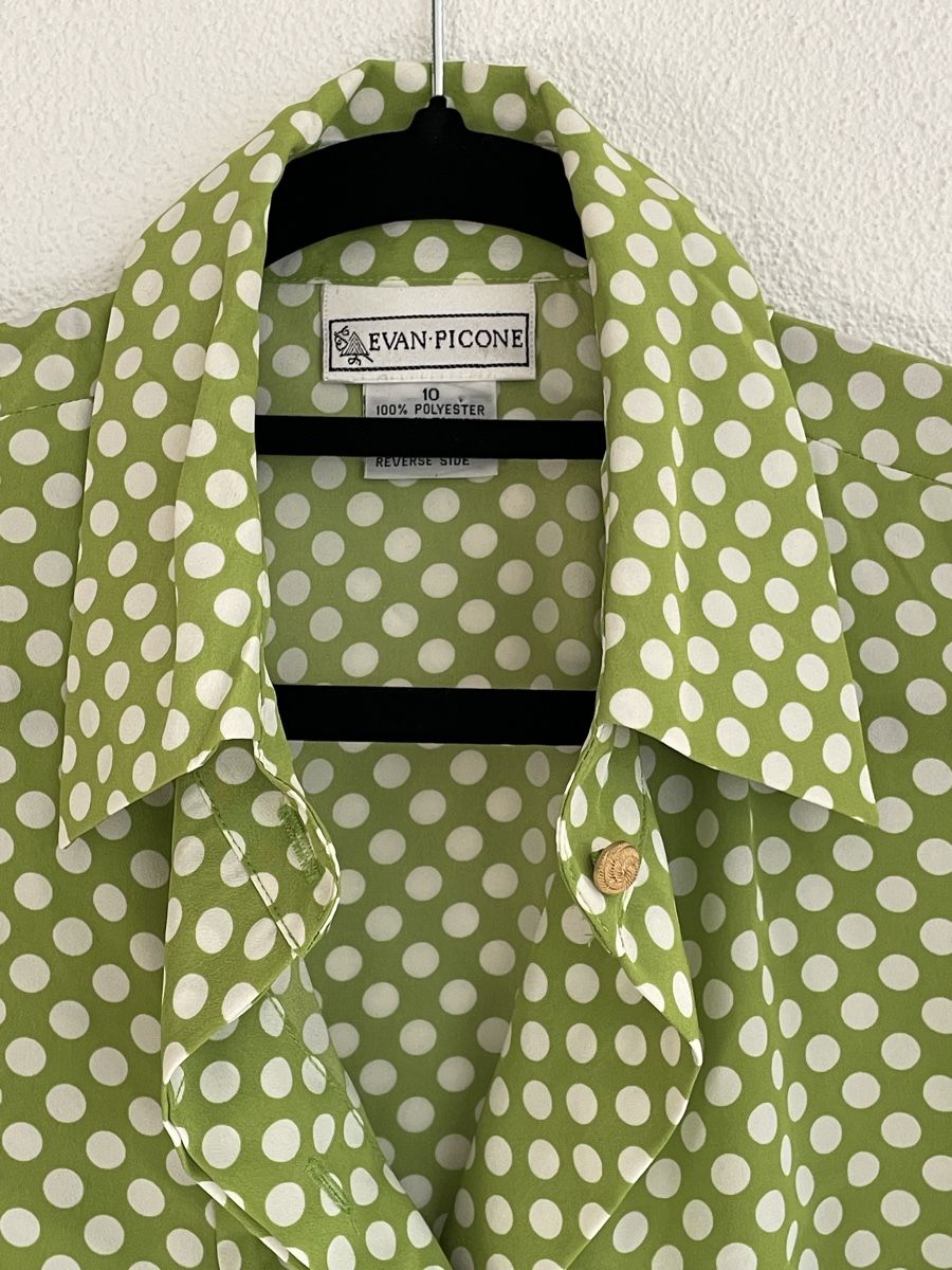 Blusen: Vintage Evan Picone Polka dots Blouse size M – Gebraucht aus Richterswil von Prangins9 3