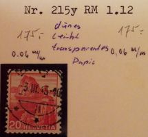 538) Abart,  215y RM 1.12, Kt 175.-
