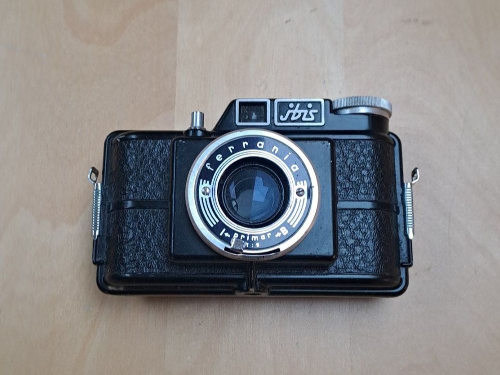Vintage Camera Repair Appareil Photo Ferrania Ibis F Avec Objectif Primar 85 Mm – Pour Pièces, Bouton Déconnecté Zeiss Ikon Contax II