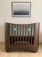 Leander Walnut Classic Baby Cot + Junior Parts + Bumper