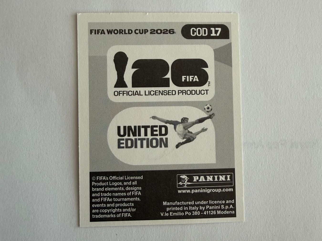 Panini Carte collezionabili: Cipenga COD17 - Panini CH Edition WM 2026 – Nuovo (secondo la descrizione) da Grenchen venduto da nicus_aveiro 1
