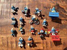 16 Vintage Schlümpfe Schleich Peyo Bully 80er Jahre