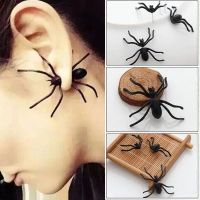 1 Ohrstecker spinne Helloween oder Fasnacht