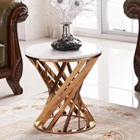 Couchtisch Milano rund Marmoroptik NEU