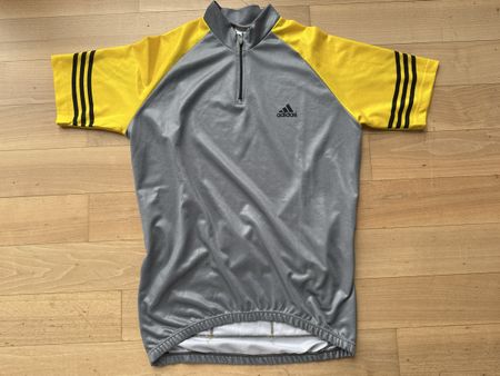 Adidas Radtrikot Jan Ullrich Grau/Gelb, Top Zustand, Gr.6/M