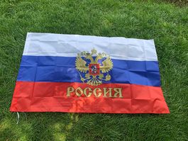 Fahne Flagge RUSSLAND WAPPEN mit Adler 150x90cm
