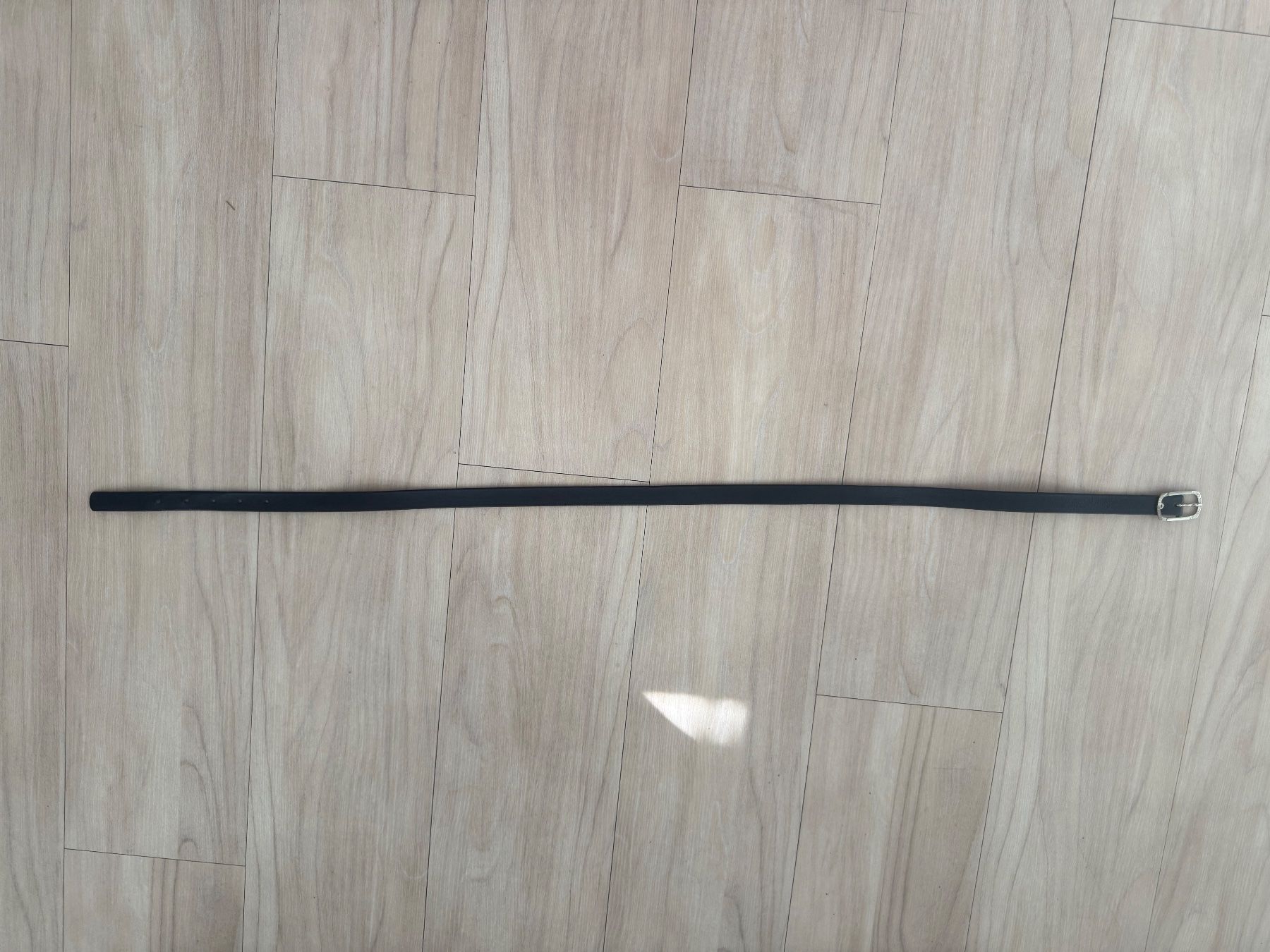 Cinture: Gürtel mit silberner Schnalle, 90 cm, dunkelblau – Usato da Zollikon venduto da dorean 4