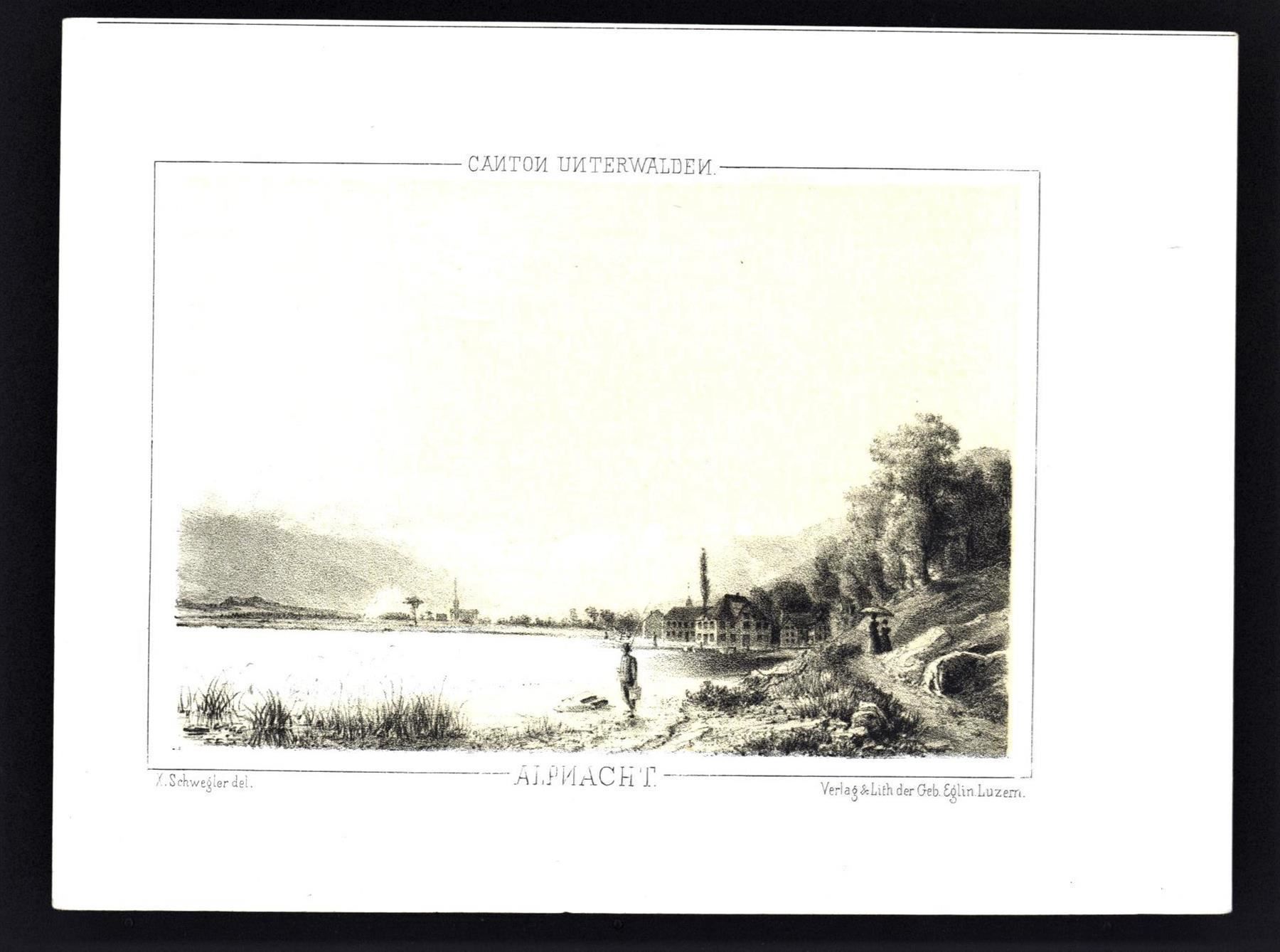 Stiche: Alpnach Tonlithographie – Gebraucht aus Rafz von Helvet32