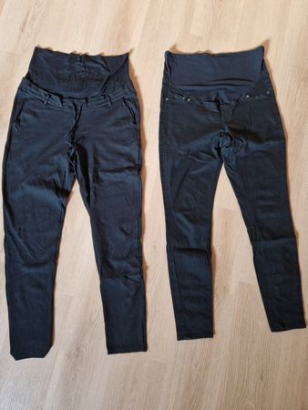 2 Schwarze Umstandshosen, Gr. L- Schwangerschaft