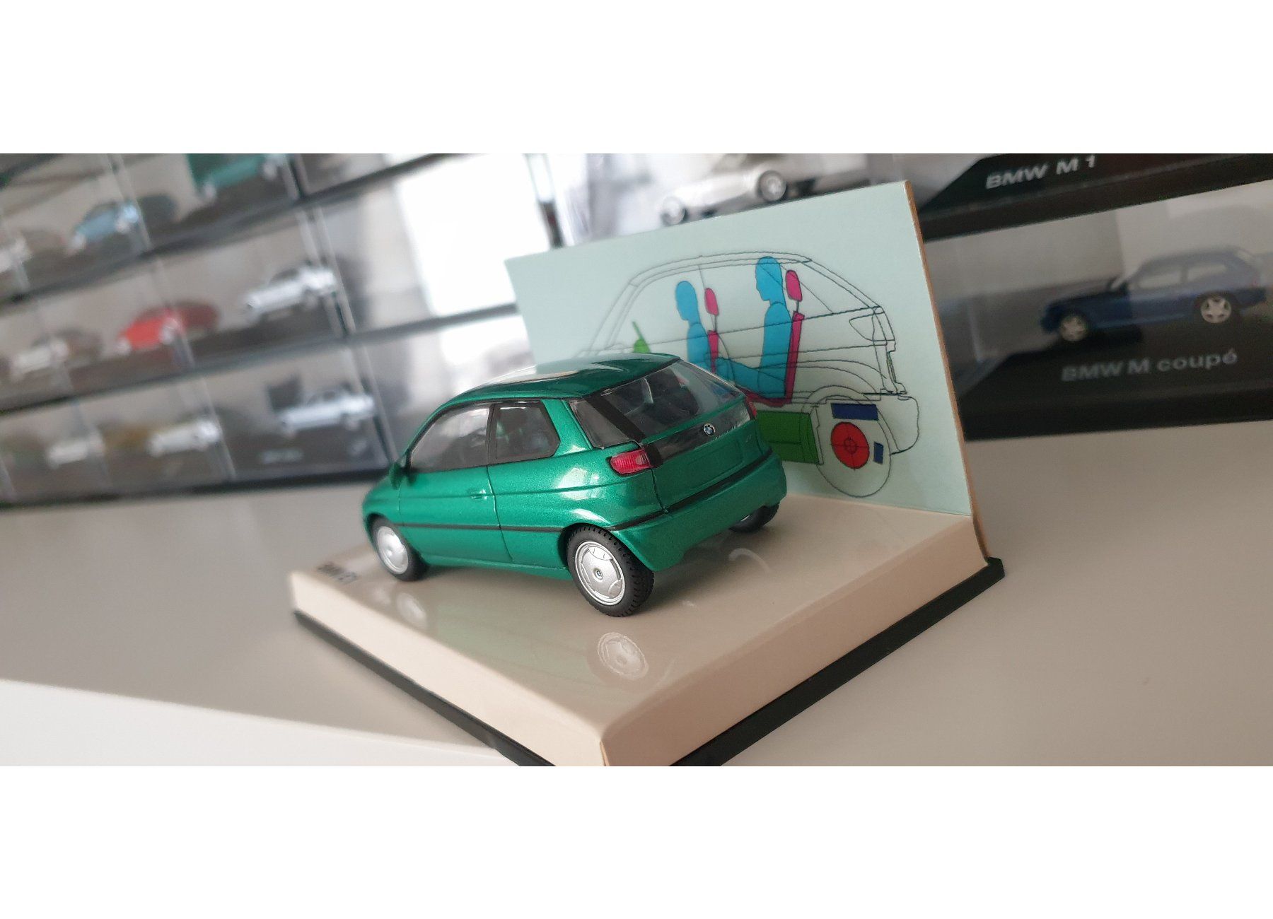 BMW Modellini d'auto: BMW E1 - Modell Minichamps 1:43 / Werbemodell – Usato da Viganello venduto da CARLiteratur 2