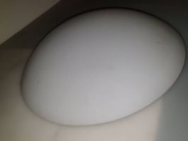 2 plafonniers verre dépoli 28 cm