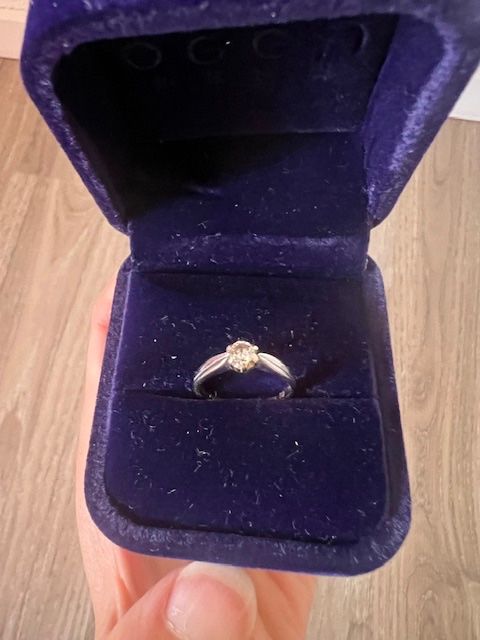 Anelli: 750 Weissgold mit ein Diamanten 0.2ct – Usato da Neerach venduto da romiping 7