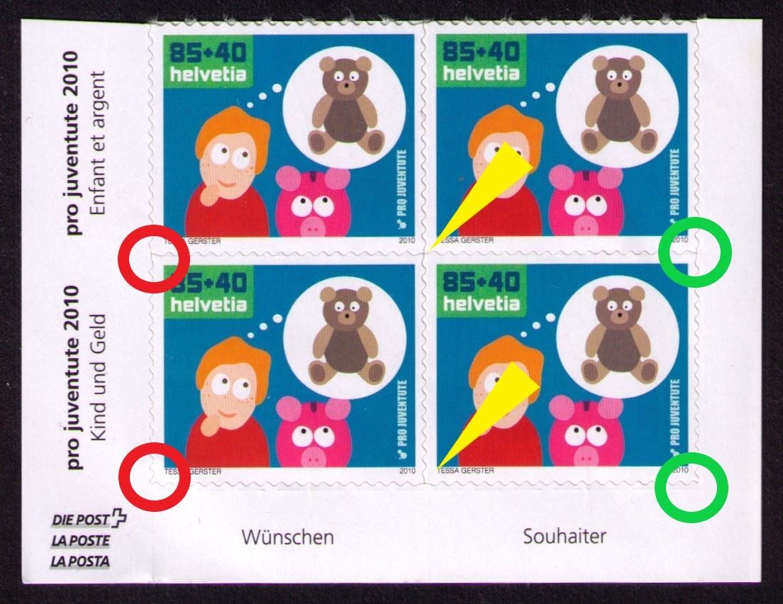 Tutti i francobolli: 2010_J397B_Pro Juventute "Sparschwein"_Bogenmarken-ECK-VB!** – Nuovo (secondo la descrizione) da Marthalen venduto da Ch_quality