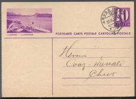 BPK 1936     LUZERN - LUCERNE   ( linker Rand gezähnt )